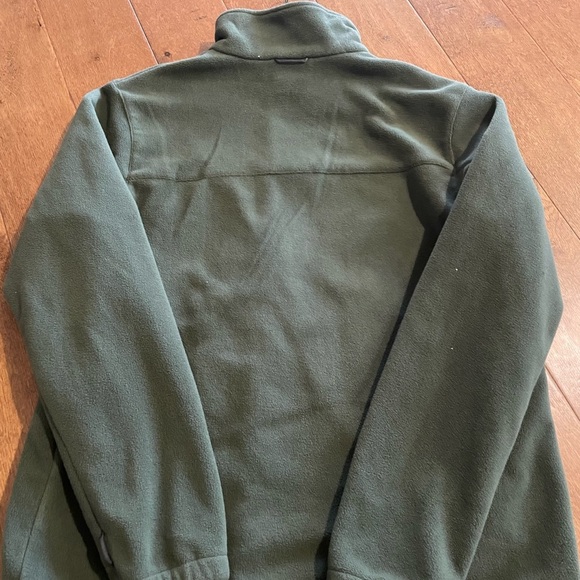 Columbia men's jacket zip up size large army green fleece like - Picture 5 of 6